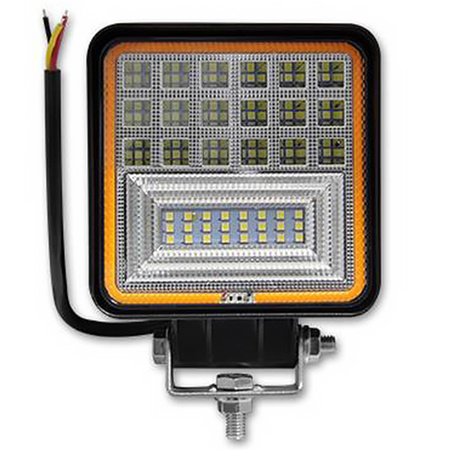 Pracovní lampa 126W LED halogenový světlomet 42 diod 10-60V DC Ukazatel směru IP67