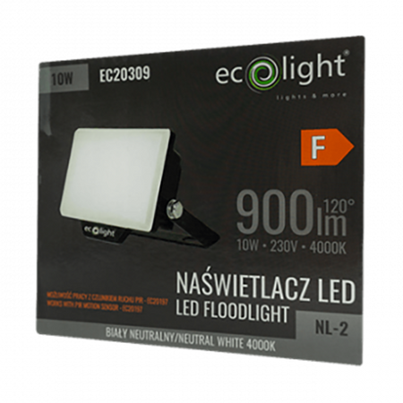 Reflektor LED Halogen 10W 4000K 900lm IP65 Ecolight