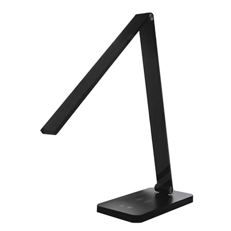 LED noční stolní lampa 7W 2700K-6000K CCT USB stmívatelná dotyková QI nabíječka