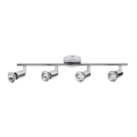Stropní halogenové bodové svítidlo 4x GU10 Chrome Classic Norton 6047 Rabalux