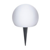 LED solární zahradní lampa s hroty RGB glóbus na zahradu GROUND 17cm + dálkový ovladač