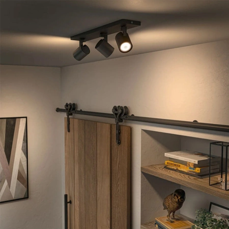 Stropní světlo LED Spot Runner černé 3x 4,2W CCT PHILIPS HUE Bluetooth Zigbee + stmívač