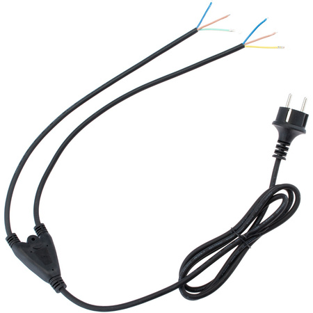 Napájecí Kabel 2m, 3x0.75 pro Reflektor Pracovní Lampa LUMILED