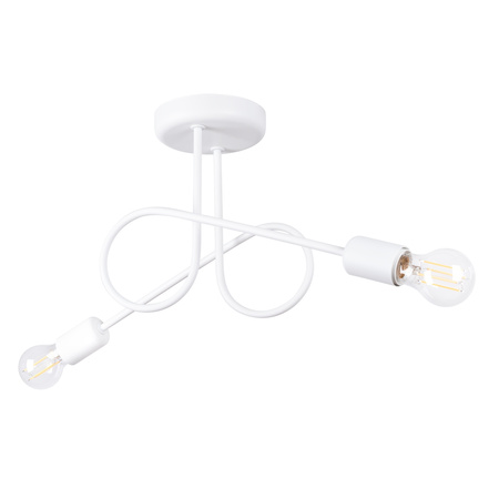 Stropní svítidlo Lustr Spider Pendant 2x E27 White Loop Crimson SL.1471 Sollux