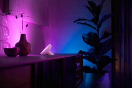 BLOOM LED stolní lampa bílá EU/UK 6W CCT RGB PHILIPS HUE Bluetooth Zigbee
