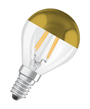 LED žárovka P45 kapka E14 4W = 34W 380lm 2700K teplá bílá 300° Gold Retrofit Filament CLASSIC Osram