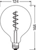 LED žárovka E27 G125 4.5W = 28W 300lm 2000K Teplá bílá 300° Filament OSRAM Vintage 1906 Stmívatelné