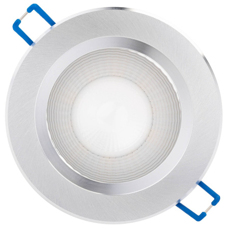 Stropní svítidlo 7W zapuštěné LED DOWNLIGHT DEEP kulaté 4000K 560lm stříbrná