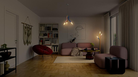 Dekorativní stropní závěsné svítidlo E27 Vícebarevný dekor Ledvance