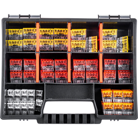 Rychlospojky WAGO Instalační konektory Sada 100 kusů - 20x 2273-202 2X2.5MM + 30x 203 3X2.5MM + 30x 204 4X2.5MM + 20x 205 5X2.5M