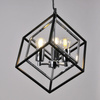 Stropní závěsné svítidlo 3x E27 Chrome Black Ikar Sanico Goldlux