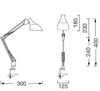 Stolní lampa Stolní svítidlo Standing Clip Nastavitelná E27 Bílá USB-C Kancelářská linka Ledvance