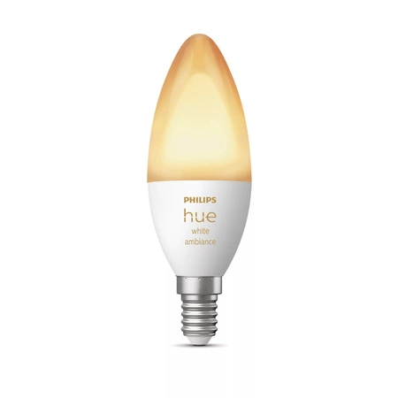 LED svíčka E14 B39 4W CCT PHILIPS HUE White & Ambiance Bluetooth Zigbee žárovka