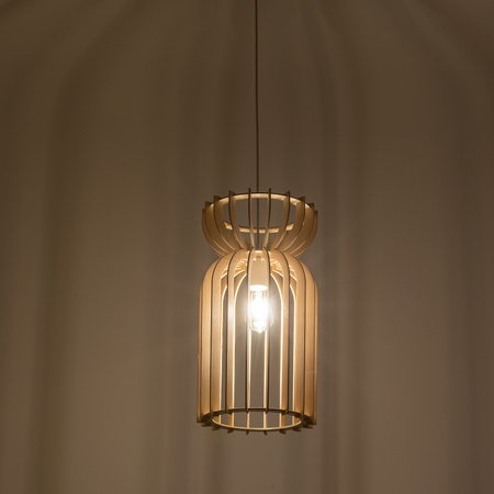 E27 Závěsné stropní svítidlo Bílé dřevo Skandinávský KYMI A 10570 Nowodvorski