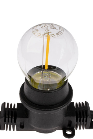 Venkovní zahradní girlanda světelný řetěz 20m 20xE27 LED 1.3W