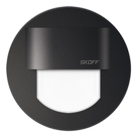 LED schodišťové svítidlo 0.4W 6500K 10V DC IP66 matná černá RUEDA MINI STICK Skoff