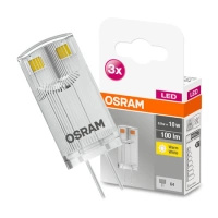 3x LED G4 KAPSULE 0.9W = 10W 100lm Teplá bílá 300° 12V OSRAM