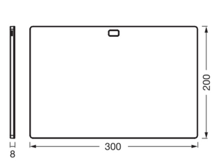 Podskříňové svítidlo Ledvance LED Nábytkové lamelové svítidlo s čidlem pohybu Bezrámové 7,5W 450lm CCT Stmívatelné Černé 30x20cm Podskříňové svítidlo Ledvance