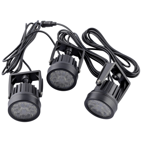 Solární LED lampa, 3x reflektor směrový IP65 RAGUS LUMILED