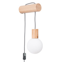 Nástěnné svítidlo Overhang G9 Natural Wood White Nimbi Peach Puff SL.1645 Sollux