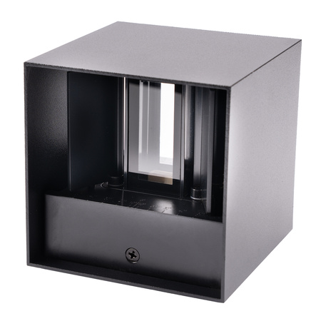 Zahradní nástěnná lampa G9, nastavitelné nahoru a dolů Černá PYXIS LUMILED