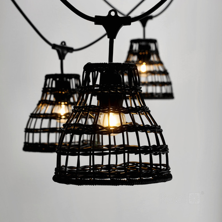 Stínidlo pro Girland Set CRETE LS R2 Black Metal 5 Pieces Kobi