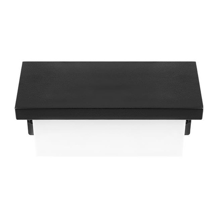 Zahradní lampa LED nástěnná lampa 12W architektonické svítidlo obdélník Lagos černá se senzorem pohybu