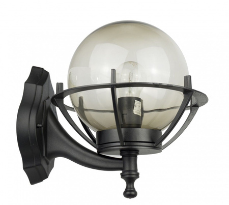 Venkovní zahradní fasádní svítidlo LED NÁSTĚNNÉ SVÍTIDLO Koule s košem 200 K 3012/1/KPO E27 Su-Ma