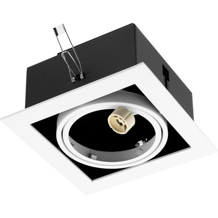 Halogenová Podhledové svítidlo GU10, ES111 Nastavitelná Čtvercová Bílá CANIS LUMILED