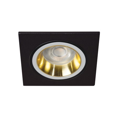Halogenové bodové svítidlo LED GU5.3 GU10 Square Gold Black Feline Kanlux Flush Mount