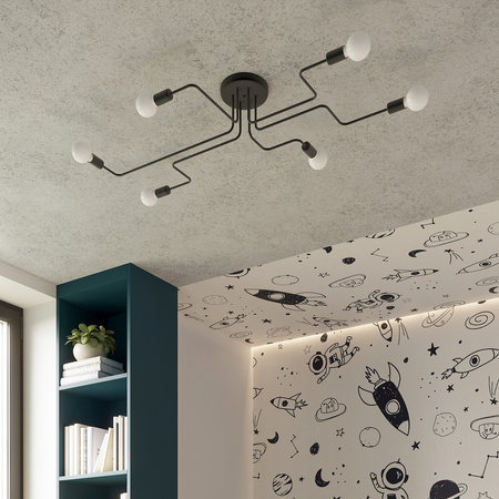 Nástěnné svítidlo VECTOR E27 Black Industrial SOLLUX