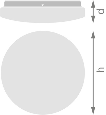 Stropní LED svítidlo 18W 1350lm 3000K teplá IP44 bílá se zvukovým senzorem Stropní svítidlo Ledvance