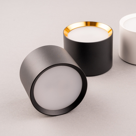 Povrchové svítidlo HALOGEN SUNLA Tuba Gx53 LED Spot Nástěnné svítidlo Stropní válec Černá LUMILED