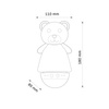 Dekorativní LED lampa na baterie Bílá hnědá Medvídek Sanico Goldlux
