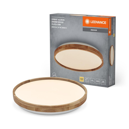 Plafond LED stropní svítidlo pro povrchovou montáž 16W 1000lm 3000K teplé stmívatelné hnědé 29cm Orbis Ledvance