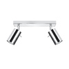 Svítidlo pro povrchovou montáž RING 2 2xGU10 Reflektor halogenový pohyblivý minimalistický chrom SOLLUX