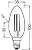3x LED žárovka B35 Candle E14 2,2W = 40W 470lm 2700K Warm 330° 214lm/W CLASSIC ENERGETIC EFFICIENCY Osram