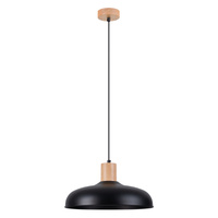 INDY E27 černá skandinávská závěsná stropní lampa SOLLUX