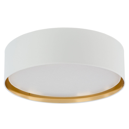 BILBAO WHITE/GOLD Plafondové stropní svítidlo kulaté bílé/zlaté 60cm 15W 4xE27 3433 TK Lighting
