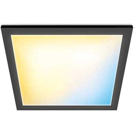 LED povrchový panel 60x60 Stropní světlo CASETON 36W Black SMART WiFi WiZ