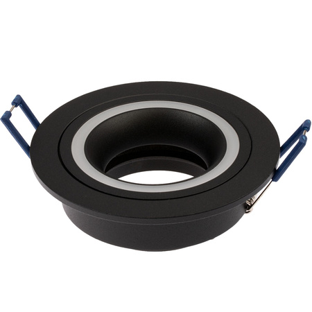 Halogenová Podhledové svítidlo GU10, Stálá Kulatá Černá TRIBUS LUMILED