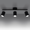 Stropní svítidlo LEMMI 3 3xGU10 Black Minimalist SOLLUX