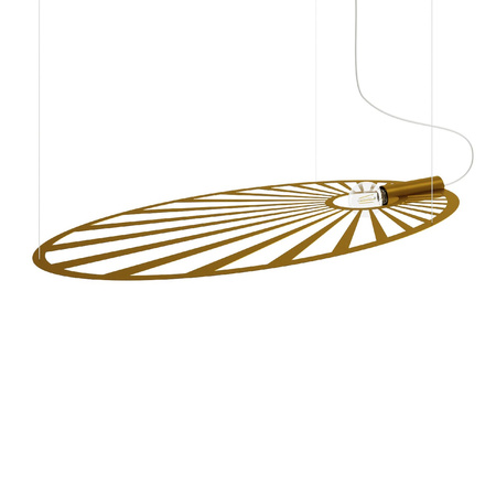 LED závěsné stropní svítidlo LEHDET E27 110cm zlaté SOLLUX