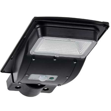 Reflektor LED 120-250lm 6000K IP65 3W Solar Black se senzorem pohybu a soumraku + dálkové ovládání STREET-3 GOLDLUX (Polux)