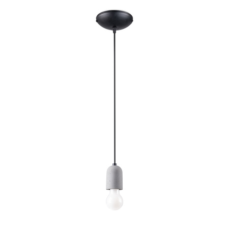 NESO 1 E27 Grey Black Minimalistické stropní závěsné svítidlo SOLLUX