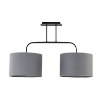 Stropní svítidlo ALICE 6817 Nowodvorski Grey 2xE27 Lustr Materiál+Moderní ocel