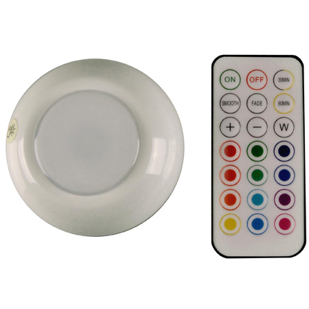 LED 15lm s dálkovým ovládáním na baterie Samolepicí bílý GOLDLUX (Polux)