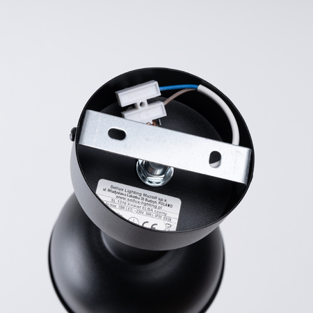 Nástěnné svítidlo ELBA E27 Reflector Movable Black Loft SOLLUX