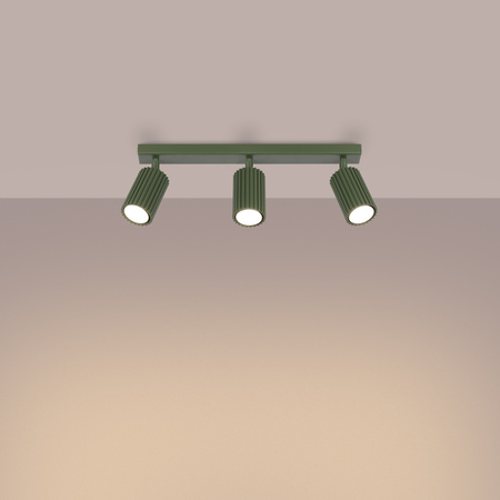 Bodové reflektorové stropní svítidlo Tuba 3x GU10 Olive Carbon Deep Space SL.1619 Sollux