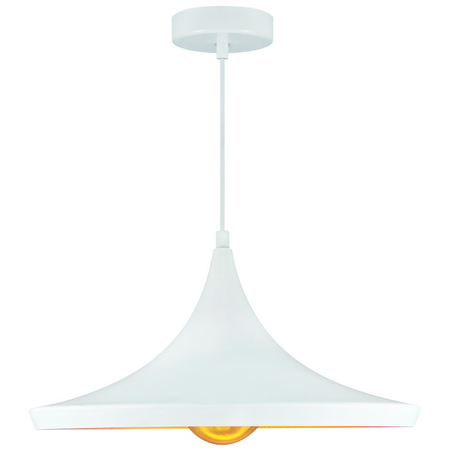 Lustrová závěsná stropní lampa IL MIO MODERN P-306A E27 bílá a zlatá - GOLDLUX (Polux)